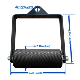 MARSAFIT Gym Fitness LAT Pulldown Attachments, Fat Arm Wrestling Exercise D Handle Cable Attachment, Arm Lifting Deadlift Handle Grip for Finger Wrist Strength