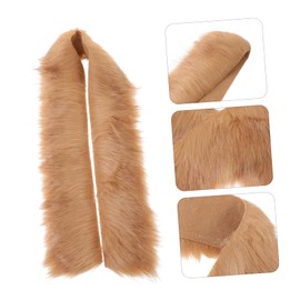 LALAFINA Artificial Faux Fur Fabric Strips for Costume Making Gnome Beard Decor