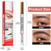 GXGM 2 Stück Microblading Augenbrauenstift Wasserfest, Augenbrauen Stift, 2-in-1 Augenbrauenstift
