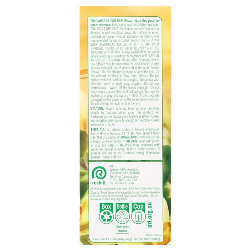 Air Wick Plug In Essential Oils, Vanilla and Soft Cashmere,