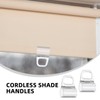 HIAKDOFT 2PCS Hook Handle Cordless Blind Pull Grips Cordless Roller