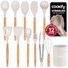 Cookify Juego de Utensilios de Cocina Silicona y Madera 12