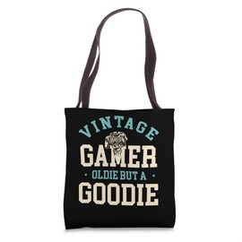 Vintage Gamer Oldie But A Goodie Classic Gaming Fashion Art Tote Bag