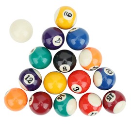 16Pezzi Mini Palla da Biliardo, 38MM Set Completo di Palle da Biliardo Portatile, I Biliardi Sono Adatti per Far Giocare i, ecologici e innocui