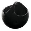Spirella 10.16914 Bowl-Shiny Makeup Container, Black