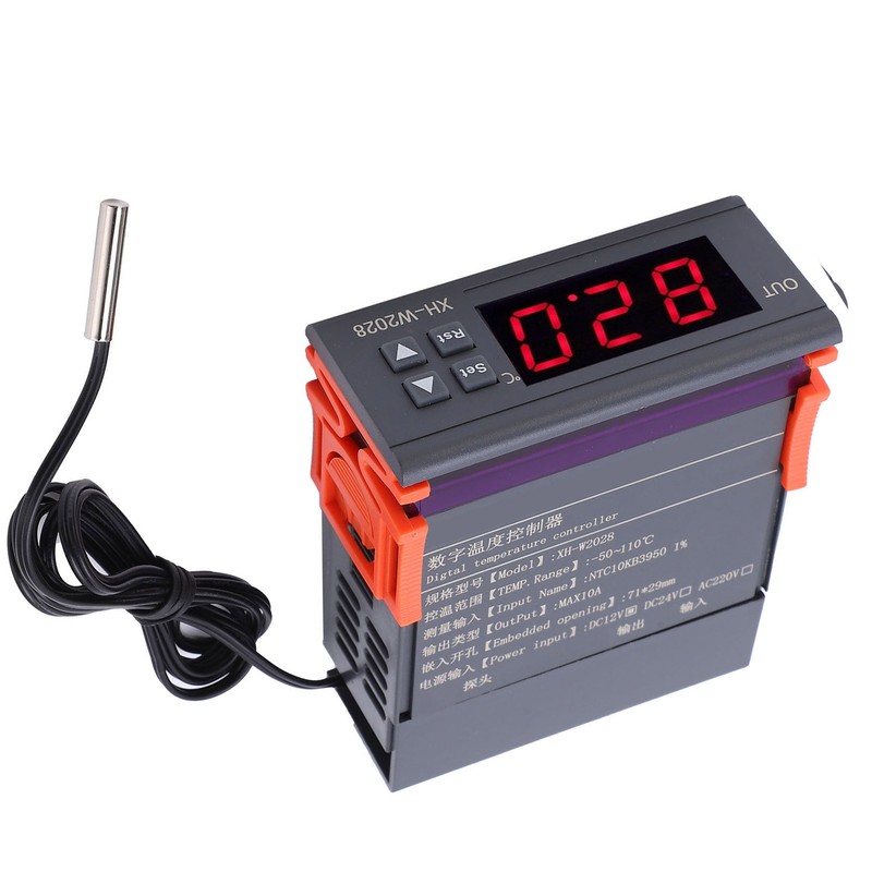 Digital Temperature Controller 0.1℃ Accuracy Thermostat Temperature Regulator for RefrigeratorDC12V