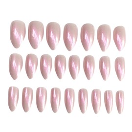 Minkissy 2sets Shiny Nail Art Stickers Mermaid Style False Nail Tips for Women and Girls Easy Manicure Decor Pieces for Unique Designs