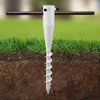 EUIJOIP 17" Stainless Steel Screw-in Ground Stakes - Extra-Long Spiral
