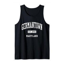 Germantown Maryland MD JS04 Vintage Athletic Sports Tank Top