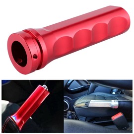 Qiilu Car Handbrake Cover, Universal Handbrake Handle Sleeve Non-Slip Handbrake Cover Accessories for Car (Red)