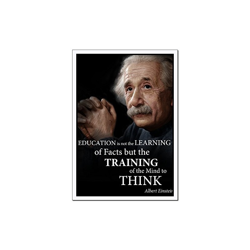 Albert Einstein Quote Poster Laminated Young N Refined (16x20)