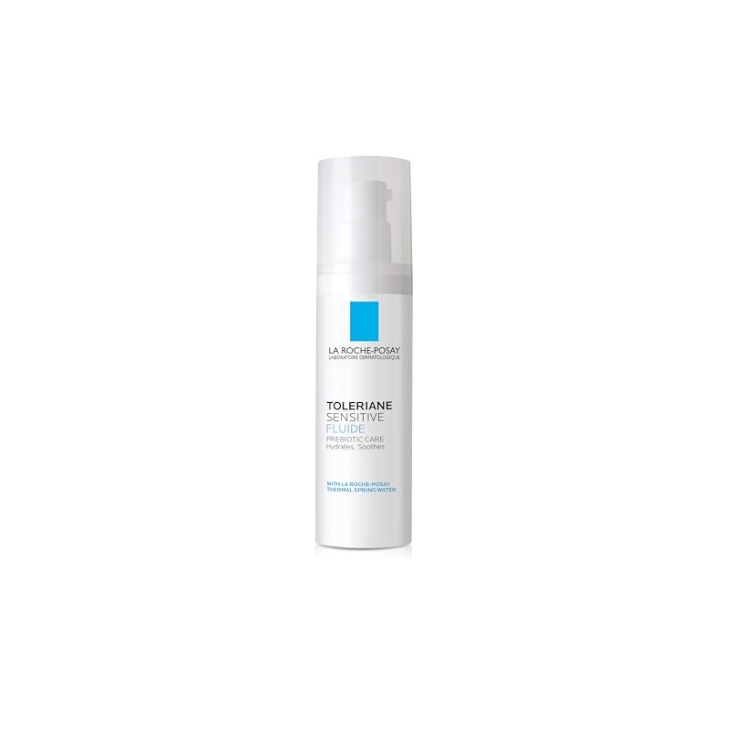 La Roche-Posay Toleriane Sensitive Fluide Protective Moisturizer, Oil-Free, 1.35 Fl.