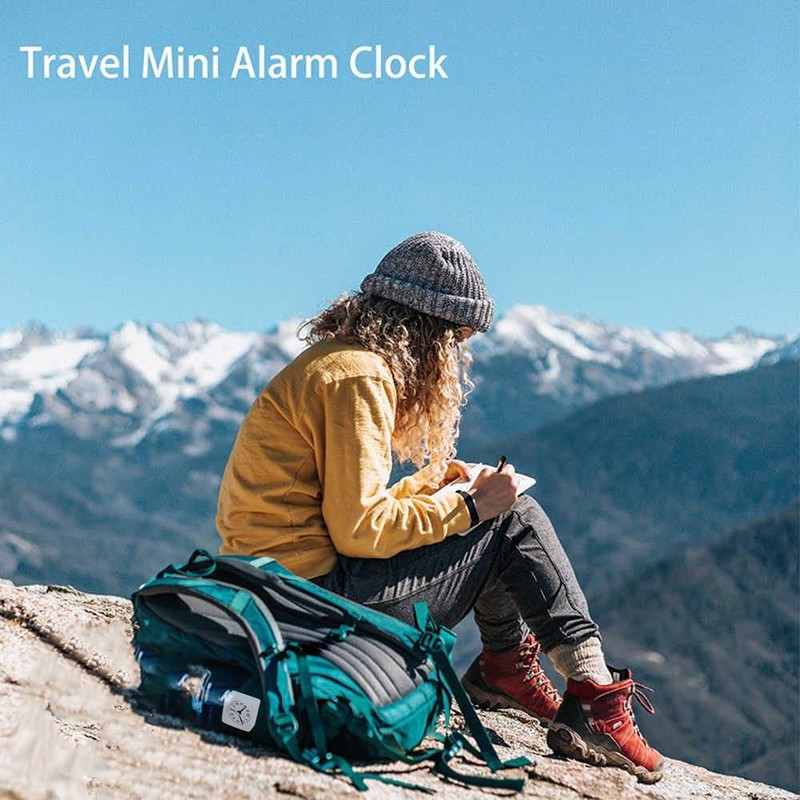 YouJabz Analogue Alarm Clock, Classic Analogue Travel Alarm Clock with