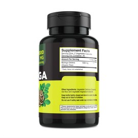 GMP Vitas Organic Moringa Capsules. Moringa Leaf. Energy, Metabolism, & Immune Support. 60ct. 1000mg Caps