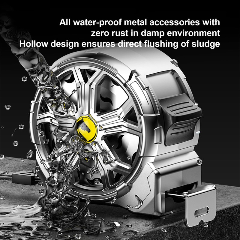 16ft Tape Measure, Stainless Steel Retractable Tape Measure, Waterproof &