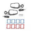 DYSO UTV Rear View Side Mirrors with LED Rock Light