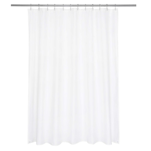 Ultimate Waterproof Extra Long Fabric Shower Curtain or Liner 72x90,