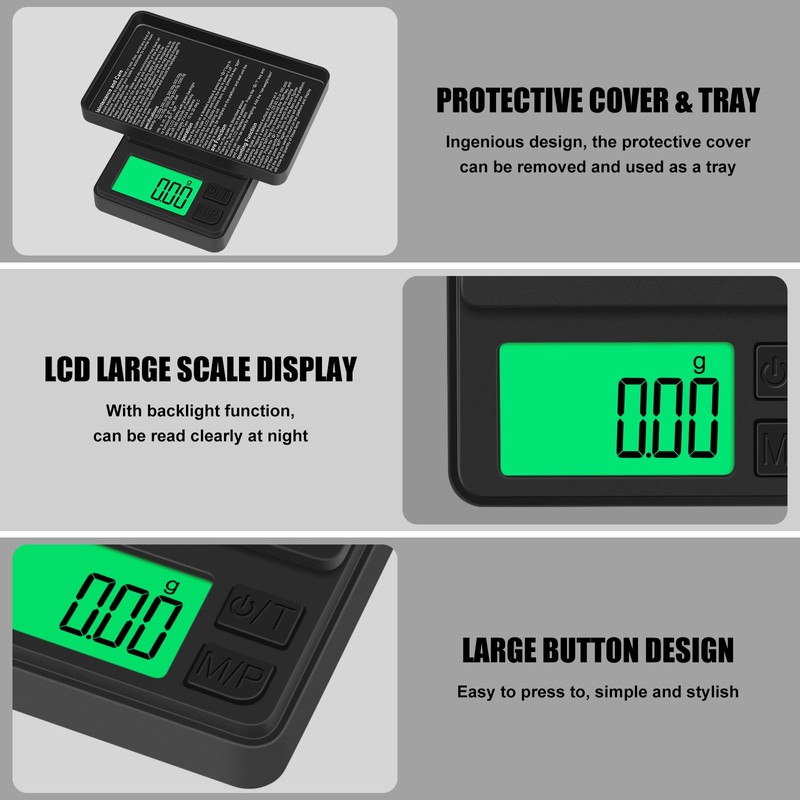 Digital Pocket Scale 1000g x 0.01g, Diyife Portable Precision Gram
