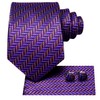 Hi-Tie Purple and Gold Extra Long Ties for Men 70