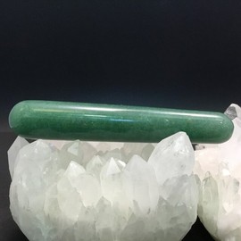 천연원석 아벤츄린 마사지봉 10.5x1.8~2.0cm 약 65~70g Natural Stone Aventurine Massage Stick 10.5x1.8~2.0cm Approximately 65~70g
