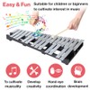 Japard Foldable Glockenspiel Xylophone 30 Note, with Wood Base and