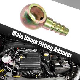MACHSWON 3pcs Car Banjo Fitting Fuel Line Adapter 14mm ID Hose Barb 9.3mm for Motorcycle Car