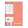 Fitness Log Book Plastic Cover Peach - Undated Workout Diary