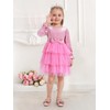 URMAGIC 2-7Y Toddler Girls Fall Winter Velvet Tulle Tutu Dresses
