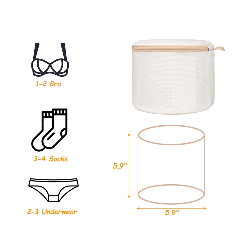 2 Pack Bra Laundry Bags for Washing Machine, Delicate Underwear