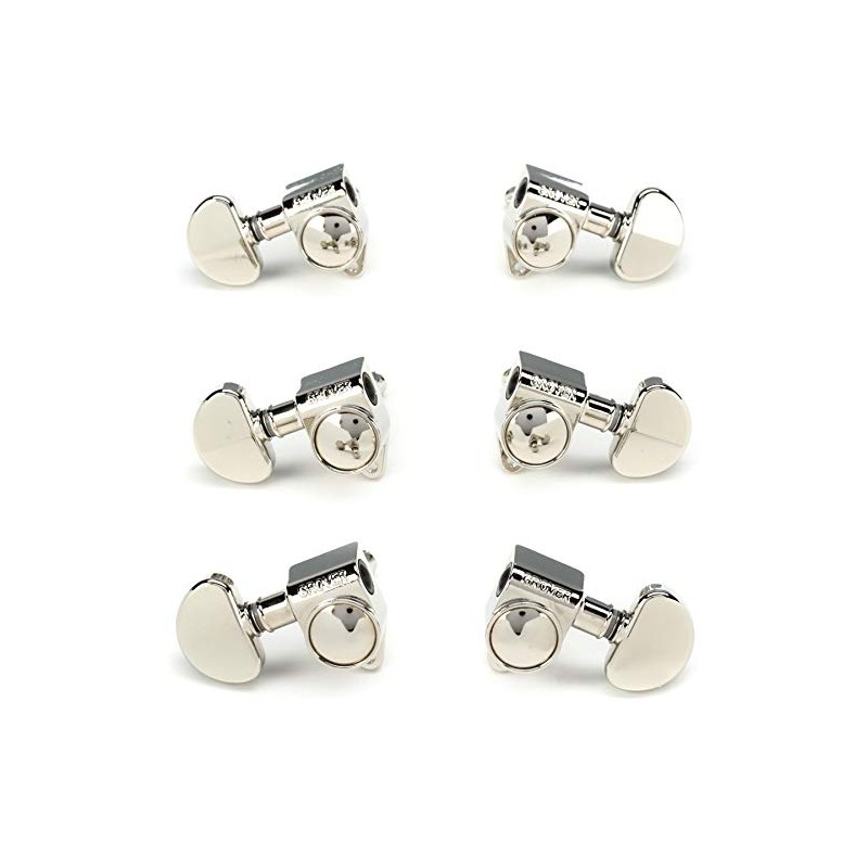 3-Pack Grover 102N Original Rotomatics Tuning Machines Set - Nickel