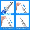 2Pcs Nail Drill Bits Cuticle Bit Gel Remover, 3/32" Clean