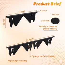 No Brand 2Pack Stainless Steel Stove Gap Covers, Adjustable Length 13.8” to 27.6”