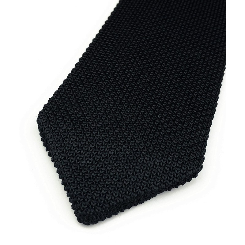 Rossika Men Classic Light Blue Textured Knit Woven Silk Tie