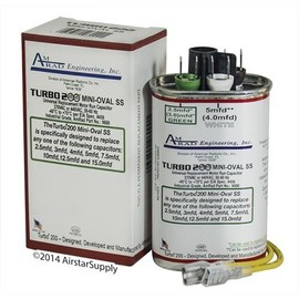 Turbo 200 MINI Oval 2.5/5 / 7.5/10 / 12.5/15 uf MFD