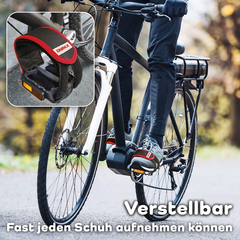 ONIPAX 1 Pair Bicycle Pedal Strap Toe Clips Straps Tape