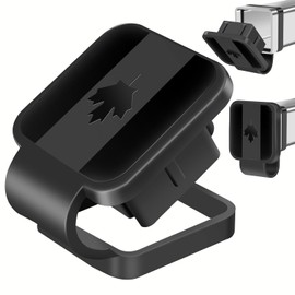 Hitch Cover 2 Inch, Trailer Hitch Cover with Canada Flag Design, Black Tow Hitch Cover Trailer Hitch Accessories Truck Accessories Fits for 2inch Receiver Tube - 1 PC