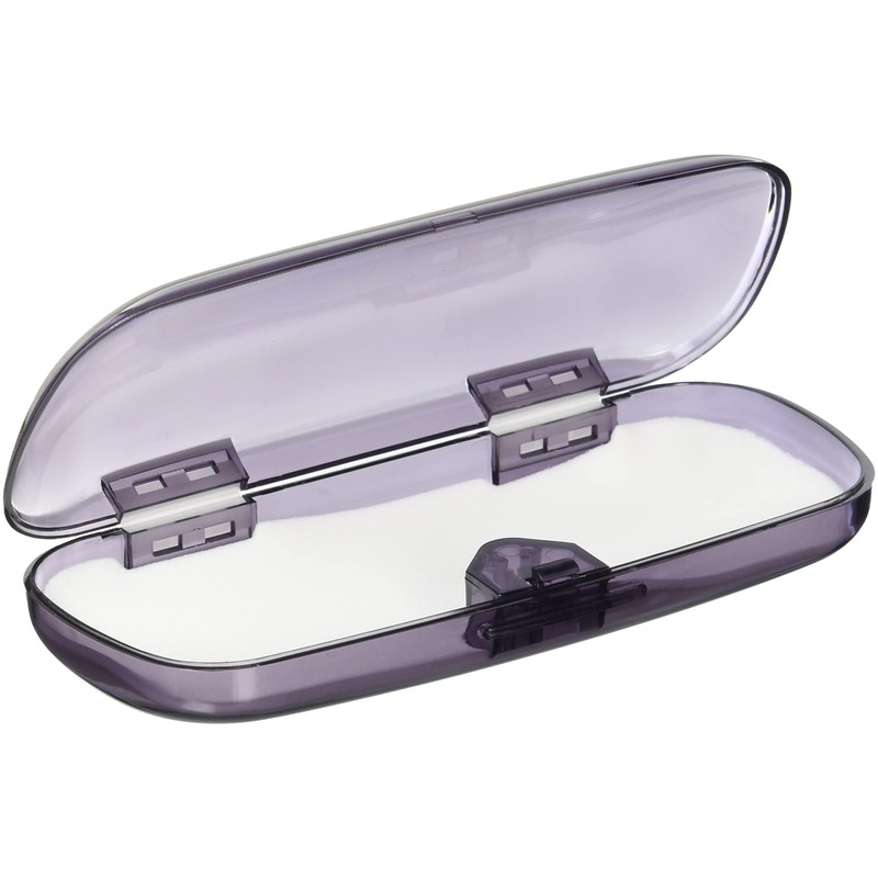 Tacy MP-6-23 Glasses Case, Smoke, Hard Push, Nose Pad Included