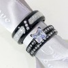 lvrong Couple Rings His Her Wedding Ring for Him and