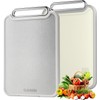 Sumzzz - Tabla de cortar de acero inoxidable para cocina,
