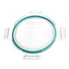 Snapware 7201R 4-Cup Clear Total Solutions Lid with Teal Gasket