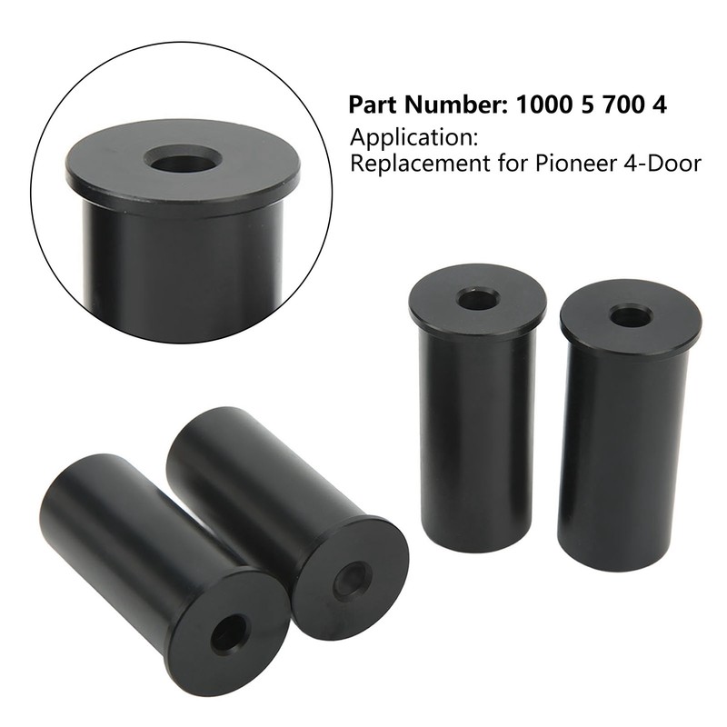 8PCS Door Bushings 1000 5 700 4 Black Impact Resistant
