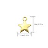 JCBIZ 60 piezas de colgante de estrella de cinco puntas