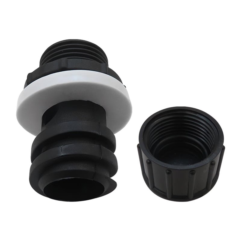 JRSHOME New Upgraded Replacement Black Drain Plug w/Hose Connection for