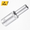 sourcing map 2pcs E-Torx Socket 1/2" Drive E11 External Torx