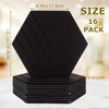 LDXDRU 16 Pack Hexagon Acoustic Panels 14" x 12" x