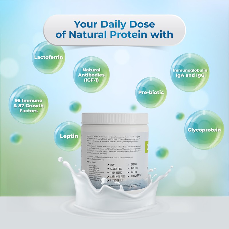 WELLNESS EXTRACT Colostrum Powder 100% All Natural Bovine | Maximum