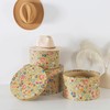 Soul & Lane Botanica Bliss Gold Round Hat Boxes with