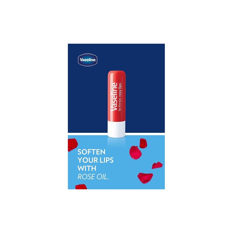 Vaseline 2 pack Bálsamo para Labios Rosy Stick Lip Therapy,
