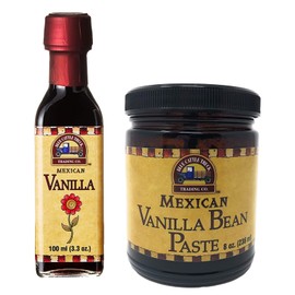 Blue Cattle Trucking Co. Gourmet Mexican Vanilla Bakers Pack - Traditional Vanilla Extract & Vanilla Bean Paste, 2-Pack