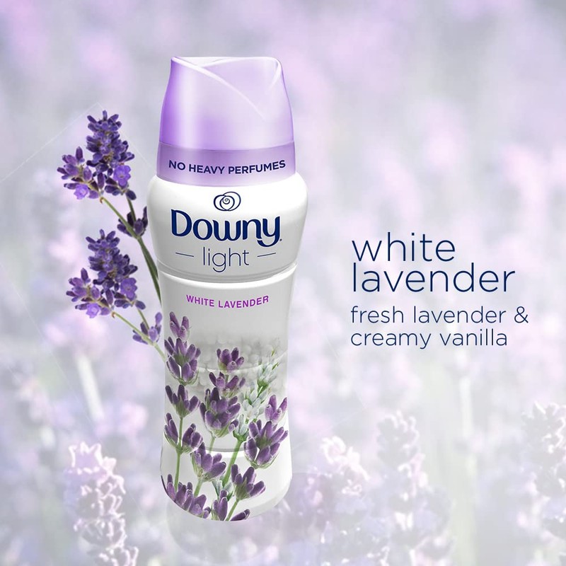 Downy Light Laundry Scent Booster Beads for Washer, White Lavender